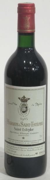 null 12 BLLES de Marquis de Saint-Estèphe 1985