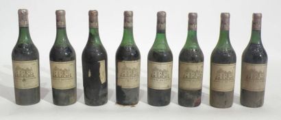 null 8 BLLES de Château Haut-Brion 1964 (4) et 1970 (4) (niveaux divers)