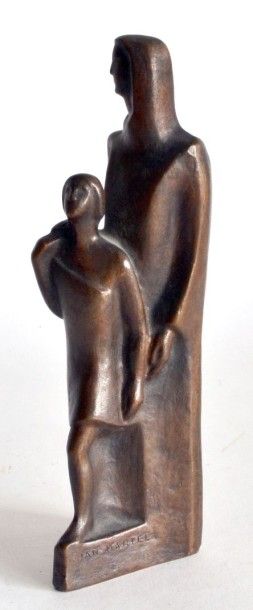 Jan MARTEL (1896-1966) Mère et enfant debout....