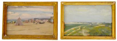 Joseph Marius AVY (1871-1939) Dunes à Etaples...