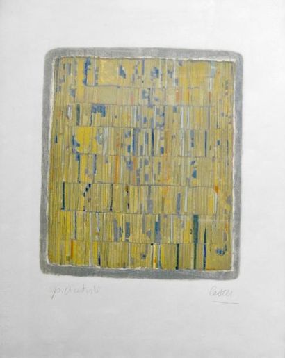 CÉSAR (1921-1998) Composition. Lithographie...