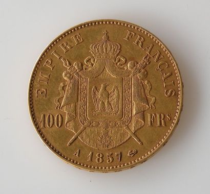 PIECE de 100 francs or 1857 à l'effigie de...