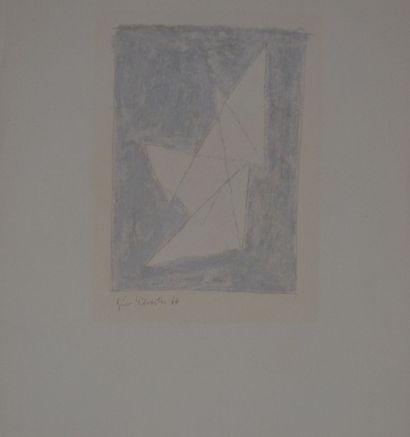 Gino SILVESTRI (1928) Composition géométrique...