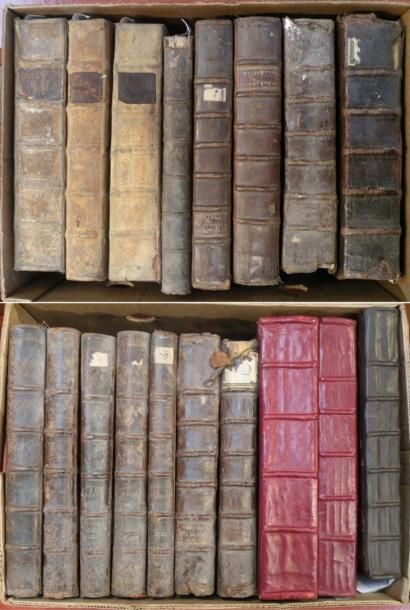 null [TALMUD] Lot de 18 volumes de Talmud disparates XVII et XVIII èmes siècles,...
