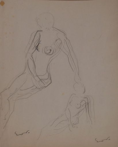 Emile Othon FRIESZ (1879-1949) Etude de nus....