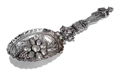 null Originale CUILLER décorative en argent, la spatule en forme de Napoléon Ier...