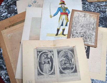 null Lot gravures anciennes