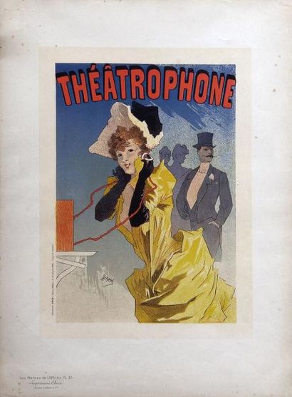 Jules CHÉRET (1836-1932) Théâtrophone, 1896...
