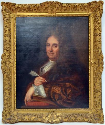 null Ecole française du XIXe dans le goût de l'époque Louis XIV. Portrait d'homme...