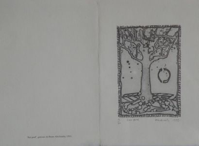null Pierre ALECHINSKY Sur Pied, 1993 Lithographie en noir, signée en bas à droite,...