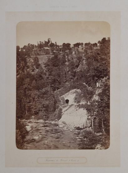  J. DUCLOS ph. Paysagiste à QUIMPER. Ligne de Tulle à Brive. Corrèze, années 1860....