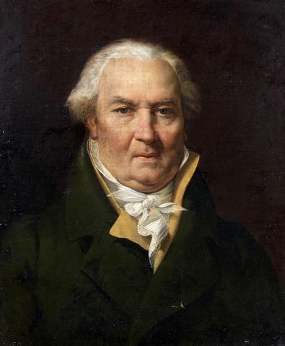 null Merry Joseph BLONDEL (Paris, 1781 - 1853). Portrait d'homme. Toile. 65 x 54...