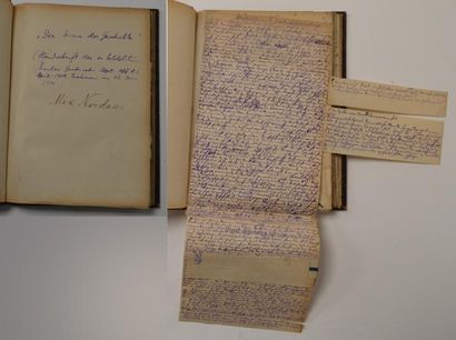 null MANUSCRITS] Max NORDAU (1849-1923) Der Sinn der Geschichte Manuscrit autographe...