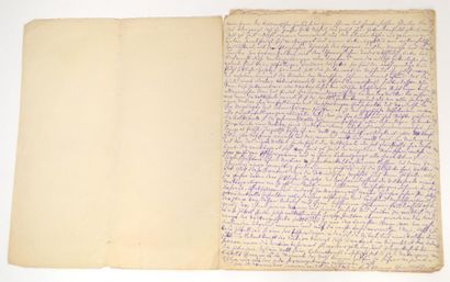 null [MANUSCRITS] Max NORDAU (1849-1923) Manuscrit autographe en allemand non titré....