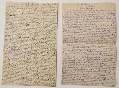 null [MANUSCRITS] Max NORDAU (1849-1923) Die Balkantragödie manuscrit autographe...