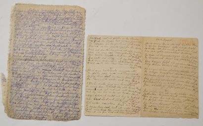 null [MANUSCRITS] Max NORDAU (1849-1923) Dalou's Triumph der Republik manuscrit autographe...