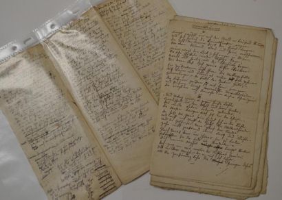 null [MANUSCRITS] Max NORDAU (1849-1923) Poèmes autographes en allemand signés in-12,...