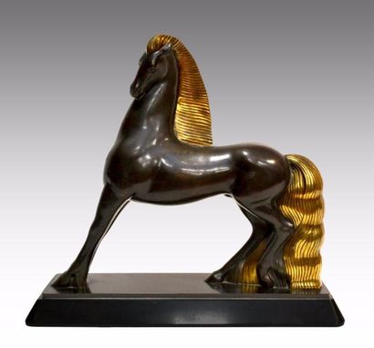 Alexandre KELETY (1918-1940) Cheval. Bronze...