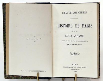 null LABEDOLLIERE Emile de. Histoire de Paris, suivi de Paris agrandi nouveau plan...