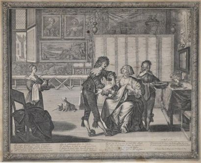 null BOSSE, Abraham (1602-1676) La saignée. Eau-forte. A. Paris, chez Le Blond. Avec...