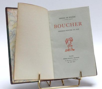 null NOLHAC (P. de). Boucher, premier Peintre du roi. Paris, Floury, 1925. Un vol....