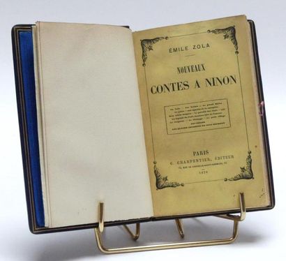 null ZOLA (Emile). Nouveaux contes à Ninon (...). Paris, Charpentier, 1878. 1 vol....