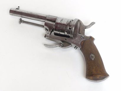 null REVOLVER Barillet système Lefaucheux, double action, poinçon belge ELG, BE ...