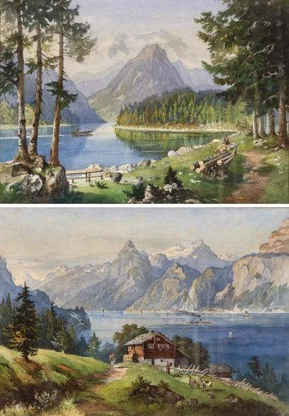 G. LORENT, XIXe-XXe. Paysages de montagne....