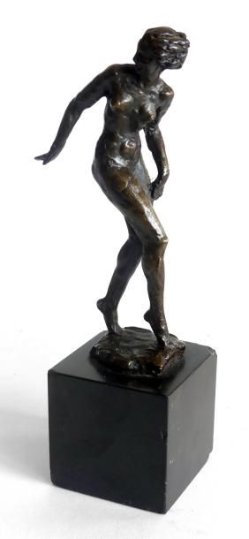 null Marcel André BOURAINE (1886-1948) Danseuse. Bronze à patine brune signé, annoté...