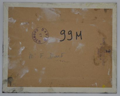 null Bernard BUFFET (1928-1999) Oiseau, 1963. Huile sur carton entoilé signé en bas...