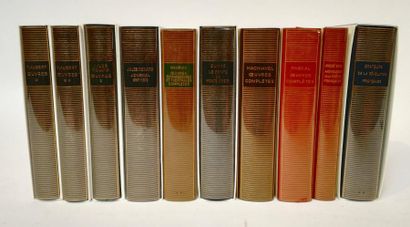 null BIBLIOTHEQUE DE LA PLEIADE, 1O volumes dont, FLAUBERT, 2 vol., Oeuvres. JULES...