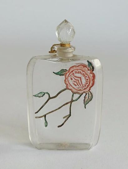  Travail Français pour Parfumeur non Identifié - (années 1920) - flacon en verre...