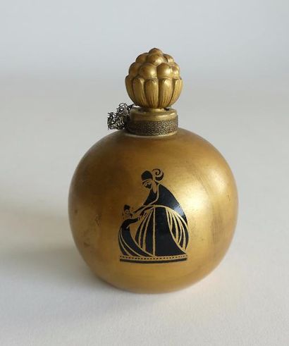 null Jeanne Lanvin - "La Dogaresse" - (1925) - flacon modèle "boule dorée" en verre...