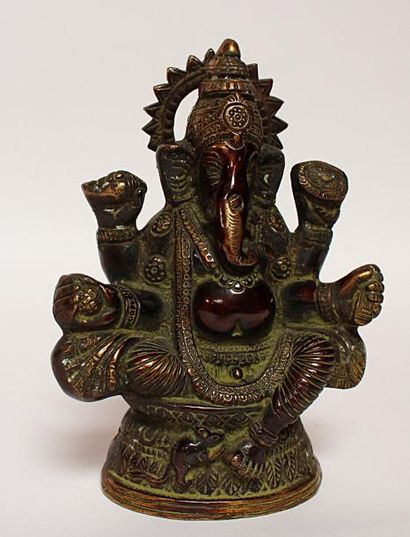 null SUJET en bronze figurant Ganesh