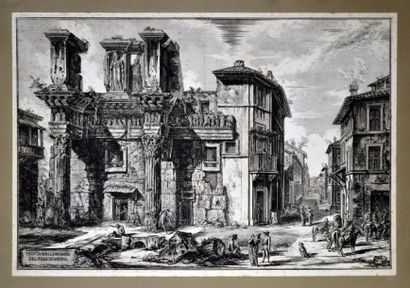 null Giovanni Battista PIRANESI (1720-1778) Vue des Vestiges du Forum de Nerva, 1770....