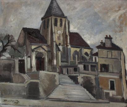 null Marcel BUCHAILLE (1903-1986) Eglise Saint-Germain de Charonne, Paris, 1928....