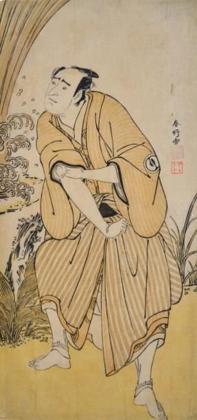 null Katsukawa Shunko (1743-1812) Hosoban tate-e, portrait de l'acteur Sawamura Sojuro...