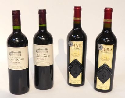 null Lot de 4 BLLES comprenant 2 BLLES Cht SAINT-FLORIN 2000 et 2 BLLES PREMIUS ...