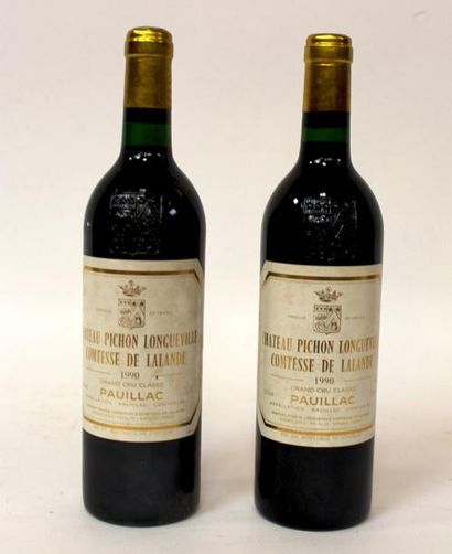 null 2 BLLES Cht PICHON LONGUEVILLE Grand Cru classé Pauillac 1990