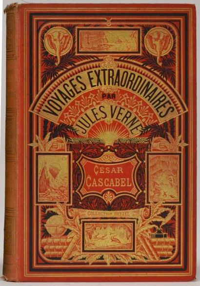 null VERNE (Jules). César Cascabel. Paris, Hetzel. Cartonnage aux deux éléphants...