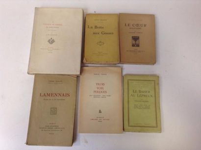 null Lot de 6 volumes dont le tailleur de pierres de Saint Pont par Lamartine, le...