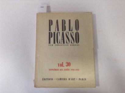 null Pablo PICASSO par Christian ZERVOS, éditions Cahier d'art vol. 30 supplément...