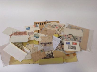 null TOUS PAYS: Petit vrac de timbres et lettres dont lettres de Russie