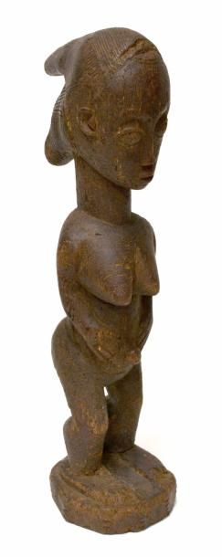 null Statue Baoulé Anthropomorphe (très ancienne) République de Côte d’ivoire.