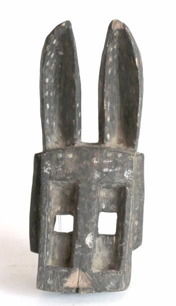 null Petit masque Wulu Dogon, bois polychrome. H. 25,5 cm