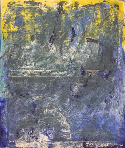 null John CHRISTOFOROU (1921-2014) Au fond de la mer, 1964. Pastel gras sur toile...