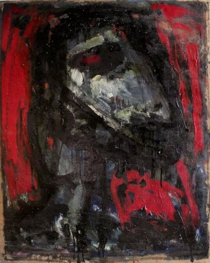 null John CHRISTOFOROU (1921-2014) Portrait, 1953. Huile sur toile signée et datée...