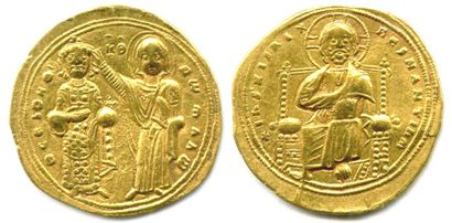 null ROMAIN III ARGYRE (1028-1034). L'empereur couronné par la Vierge. R/. Le Christ...