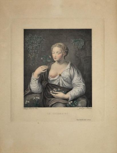 null Léonard de VINCI (1452-1519)-Antoine Louis ROMANET (1742-c.1815) La Colombine....