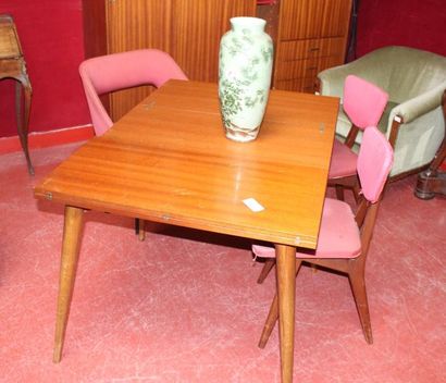 null BUFFET et TABLE façon teck vers 1960